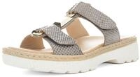 Pantolette ARA "CAPRI", Damen, Gr. 36, Leder, beige (taupe, kombiniert),