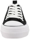 Sneaker TOM TAILOR "Tom Tailor Sneaker Low", Damen, Gr. 36, schwarz-wei&szlig; (schwarz),