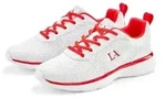 Sneaker LASCANA "Turnschuhe", Damen, Gr. 41, Textil, rot (wei&szlig;, rot),...