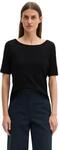 T-Shirt MARC O'POLO "mit U-Boot-Ausschnitt", Damen, Gr. XXL, schwarz, Obermaterial: