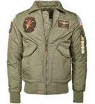 Bomberjacke TOP GUN "TG20214004", Herren, Gr. 3xl, gr&uuml;n (olive), Obermaterial:...