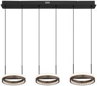 GLOBO LIGHTING H&auml;ngeleuchte "DELLA", schwarz (schwarz matt), H: 150cm, 1 Stk.,