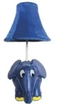 LED Tischleuchte "Der Elefant", gelb (blau und gelb), 1, &Oslash; 26cm H: 47cm, 1 Stk.,