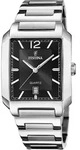 Quarzuhr FESTINA "On The Square", silber (silberfarben, schwarz), Armbanduhren,