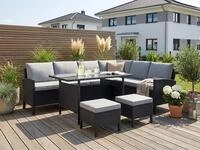 KONIFERA Gartenlounge-Set "Manhatten, Gartenm&ouml;bel Set" Set, Ecklounge, Tisch