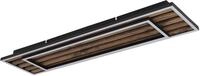 GLOBO LIGHTING LED Deckenleuchte "WOODY", schwarz (schwarz matt), 1, H: 6cm, 1 Stk.,