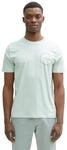 Rundhalsshirt TOM TAILOR DENIM, Herren, Gr. XXL, gr&uuml;n (sea foam), Single Jersey,