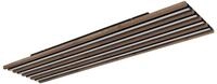 GLOBO LIGHTING LED Deckenleuchte "HAYDEN", bunt (schwarz, natur), 1, H: 6cm, 1 Stk.,