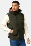 Stone Harbour Steppweste "Egoor" Sportliche Outdoorweste mit abnehmbarer Kapuze