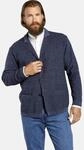Strickjacke JAN VANDERSTORM "Strickjacke ASGER", Herren, Gr. 5XL, blau, Obermaterial: