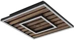 GLOBO LIGHTING LED Deckenleuchte "WOODY", schwarz (schwarz matt), 1, H: 6cm, 1 Stk.,