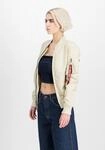 Bomberjacke ALPHA INDUSTRIES "MA-1 TT Light W", Damen, Gr. XS, wei&szlig; (vintage wei&szlig;),