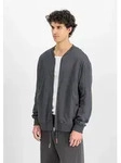 Bomberjacke ALPHA INDUSTRIES "Studio Edition Fleece Bomber", Herren, Gr. S, grau