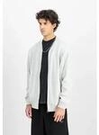 Bomberjacke ALPHA INDUSTRIES "Studio Edition Fleece Bomber", Herren, Gr. S, grau