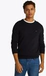 Rundhalspullover TOMMY HILFIGER "ESSENTIAL COTTON", Herren, Gr. 3XL, blau (desert