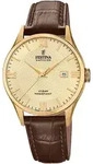 Quarzuhr FESTINA "Swiss Made Collection", braun (dunkelbraun), Armbanduhren, Damen,