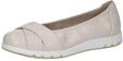 Ballerina CAPRICE "Caprice Ballerinas Nappaleder", Damen, Gr. 36, beige (wei&szlig;),