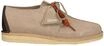 Schn&uuml;rschuh CLARKS "Desert Trek", Herren, Gr. 41, beige, Leder, Schuhe Schn&uuml;rschuh,