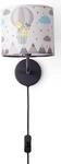 PACO HOME Wandleuchte "Cosmo 343", schwarz, 1, &Oslash; 18cm H: 26,5cm, Leuchten, Lampe