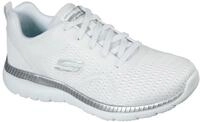 Berufsschuh SKECHERS "BOUNTIFUL - QUICK PATH", Damen, Gr. 36, wei&szlig;, silberfarben,