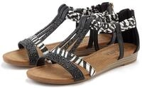 Sandale LASCANA "Sommerschuh, Sandalette, offener Schuh", Damen, Gr. 37,