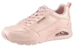 Sneaker SKECHERS "UNO-GALACTIC GAL", Damen, Gr. 42, rosa, Lederimitat, metallic,