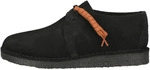 Schn&uuml;rschuh CLARKS "Desert Trek", Herren, Gr. 44, schwarz, Leder, Schuhe
