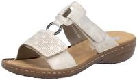 Rieker Pantolette Sommerschuh, Strandschuh, Klettschuh mit Perforation