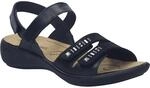 Sandale JOSEF SEIBEL "Ibiza 86, schwarz", Damen, Gr. 38, schwarz, Obermaterial: 100%
