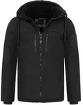 Winterjacke ALESSANDRO SALVARINI "ASMori", Herren, Gr. S, schwarz, Obermaterial: 100%
