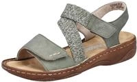 Rieker Sandale Sommerschuh, Riemchensandale, Sandalette mit Klettverschl&uuml;sse