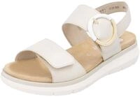 Riemchensandale REMONTE, Damen, Gr. 36, beige (creme), Leder, unifarben, Schuhe