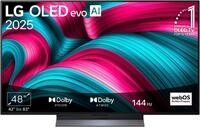 LG OLED-Fernseher "OLED48C5ELB", Energieeffizienz: G (A-G), grau (grau, schwarz), 48