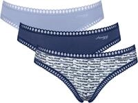 sloggi Minislip "GO Crush" 3er Pack, dehnbare Spitzendetails, Cotton-Mix