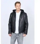 Bikerjacke MUSTANG "31022245", Herren, Gr. S, schwarz, Obermaterial: 100% Lammleder.