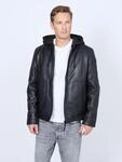 Bikerjacke MUSTANG "31022245", Herren, Gr. S, schwarz, Obermaterial: 100% Lammleder.