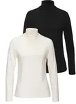 Stehkragenshirt LASCANA "aus weichem Viskose-Stretch", Damen, Gr. 36/38, beige