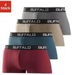 Buffalo Hipster Packung, 4 Stk. knapp sitzende Boxershorts mit Kontrastbund aus