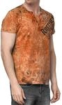T-Shirt RUSTY NEAL, Herren, Gr. S, orange, 100% Baumwolle, bedruckt, normal,