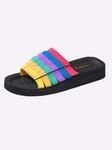Badepantolette SIEBI`S, Damen, Gr. 36, bunt, Synthetik, Schuhe Pantolette