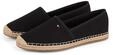 Espadrille TOMMY HILFIGER "FLAG CANVAS ESPADRILLE", Damen, Gr. 36, schwarz,