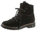 Winterboots WALDL&Auml;UFER "HITOMI", Damen, Gr. 5 (38), schwarz, Nubukleder, Schuhe