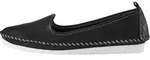 Slipper ANDREA CONTI, Damen, Gr. 38, schwarz, Glattleder, Leder, Schuhe Slipper