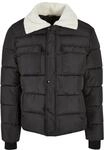 Winterjacke URBAN CLASSICS "Urban Classics Herren Sherpa Collar Padded Shirt Jacket",