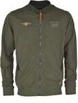 Sweatjacke TOP GUN "TG20213020", Herren, Gr. 48S, gr&uuml;n (oliv), Obermaterial: 100%