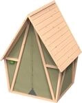 Spielhaus EXIT "Yuki 100", braun (nat&uuml;rlich, gr&uuml;n), Spielh&auml;user, KinderB:114cm