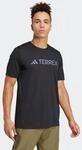 Funktionsshirt ADIDAS TERREX "MULTI CLIMACOOL LOGO TECH", Herren, Gr. M, schwarz,