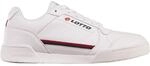 Sneaker LOTTO, Herren, Gr. 47, rot (wei&szlig;, rot), Kunstfaser, Synthetik, Schuhe