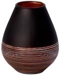 Villeroy & Boch Dekovase "Vase Soliflor Manufacture Swirl 12,2 cm schwarz-kupfer"