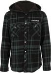 Langmantel BRANDIT "Brandit Iron Maiden Checkshirt Sweathood", Herren, Gr. S, schwarz